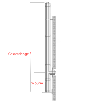 Edelstahlschornstein doppelwandig DW ClassicLine (32,5mm / 0,6mm) 100mm