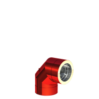 DW NewLine RAL Farbe Winkel 90° mit Reinigung Ø150 0,5mm Materialstärke, 25mm Isolierung bunt